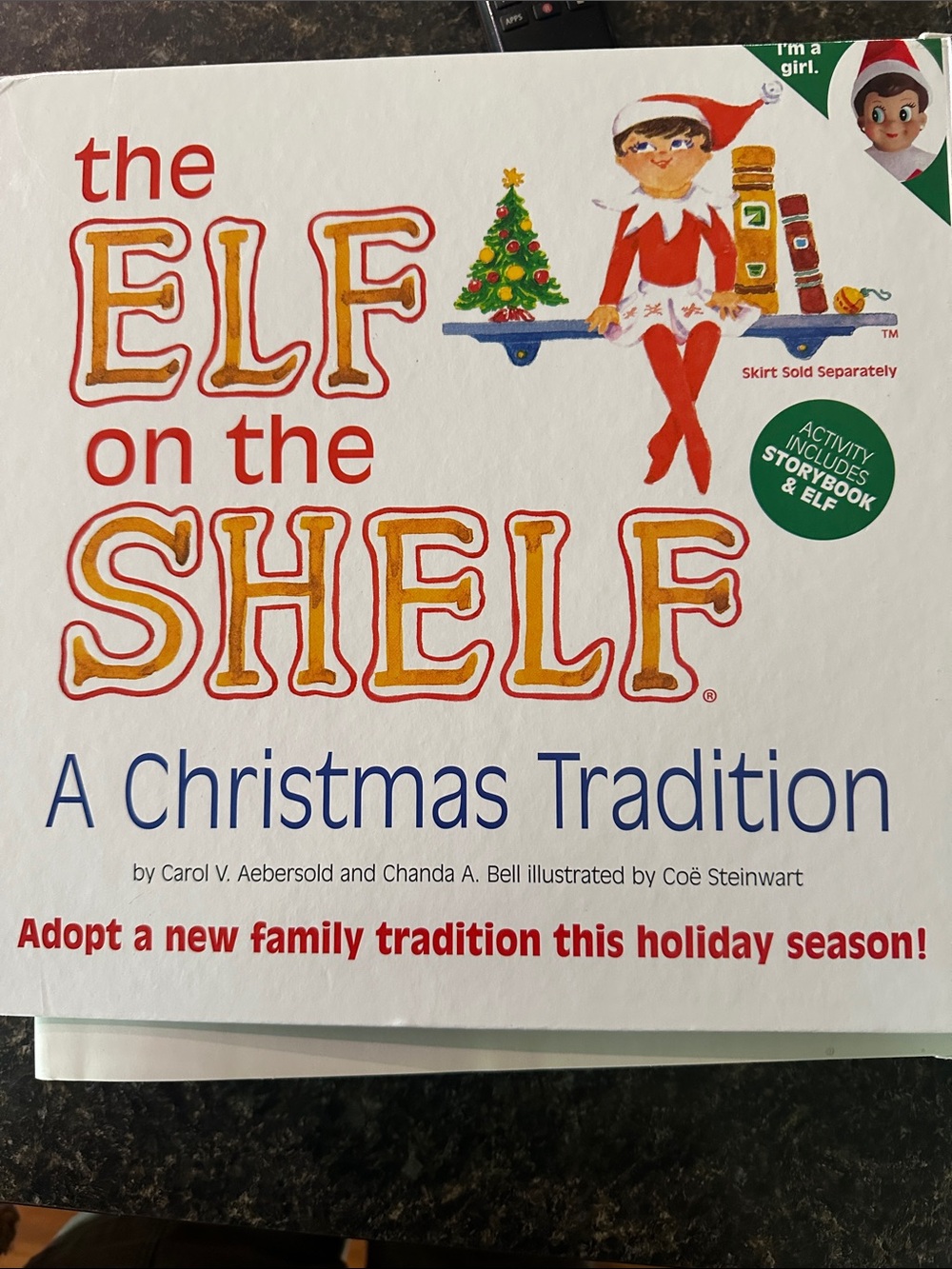 The Elf on the Shelf: A Christmas Tradition - White and Red Holiday Book